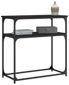 vidaXL Τραπέζι Κονσόλα Μαύρο 75 x 35,5 x 75 εκ. από Επεξεργ. Ξύλο