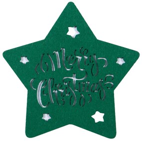 Χριστουγεννιάτικα Σουβέρ (Σετ 4τμχ) Nef-Nef Homeware Snow Star Green