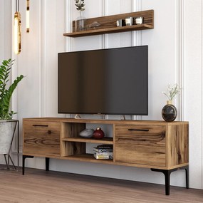 Σύνθεση Τηλεόρασης Καρυδί ODRIN 140x30x48