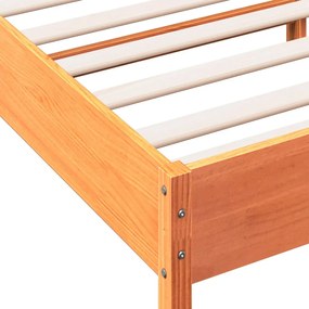vidaXL Σκελετός Κρεβ. Χωρίς Στρώμα Καφέ Κεριού 100x200 εκ Μασίφ Πεύκο