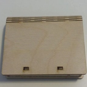 Intra απο ξύλο plywood 3mm-4mm πάχος – Κουτί με Living Hinge και Spring Catch File 25x25 cm INTRAVECTRY-MY543391