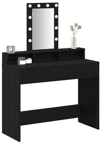 vidaXL Τραπέζι περιποίησης Μαύρο 100 x 41 x 140 εκ. Επεξεργασμένο ξύλο