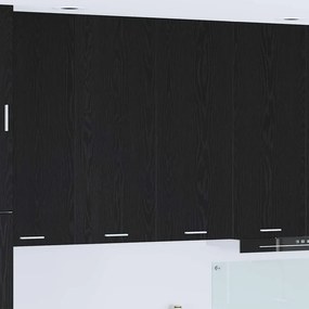 vidaXL Κρεμαστό ντουλάπι Μαύρη Οξυά 80 x 31 x 100 εκ.