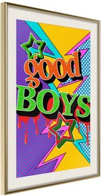 Αφίσα - Good Boys - 30x45 - Χρυσό - Με πασπαρτού