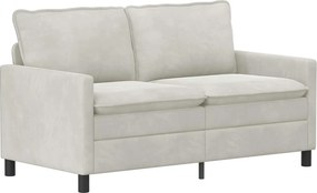 vidaXL Σετ Καναπέ 2 pcs Κρεμ Βελούδο