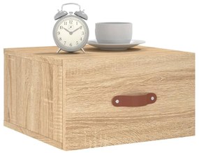 vidaXL Κομοδίνα Επιτοίχια Sonoma Δρυς 35 x 35 x 20 εκ.