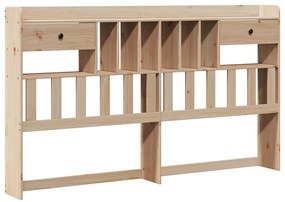 vidaXL Κρεβάτι Βιβλιοθήκη Χωρίς Στρώμα 180x200 εκ Μασίφ Ξύλο Πεύκου