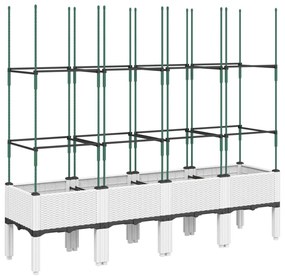 ΖΑΡΝΤΙΝΙΕΡΑ ΚΗΠΟΥ ΜΕ ΚΑΦΑΣΩΤΟ ΛΕΥΚΗ 160X40X142,5 ΕΚ. ΑΠΟ PP 367964