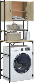vidaXL Ντουλάπι Πλυντηρίου Sonoma Δρυς 68x48,5x194 εκ.