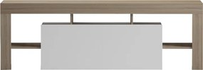 Έπιπλο τηλεόρασης Liner pakoworld sonoma-λευκό 150x40x50εκ