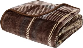 Κουβέρτα Βελουτέ Μονή (160x240) Das Home 1384 Brown