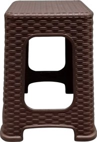 Σκαμπό ArteLibre Καφέ Rattan 35x35x46cm