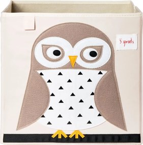 3Sprouts Τετράγωνο καλάθι για τα παιχνίδια, Owl