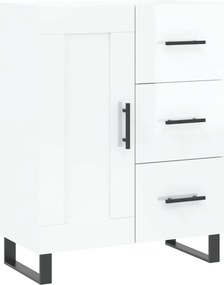 vidaXL Ντουλάπι Γυαλιστερό Λευκό 69,5x34x90 εκ. Επεξεργασμένο Ξύλο