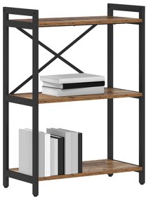vidaXL Βιβλιοθήκη Παλαιό ξύλο 60 x 30 x 83 εκ Επεξεργασμένο ξύλο