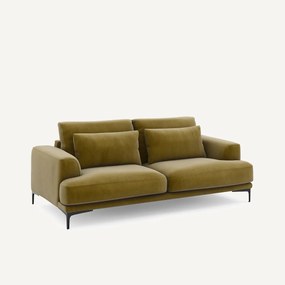 Καναπές 3 θέσεων με βελούδινη ταπετσαρία, Marsile