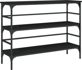 vidaXL Τραπέζι Κονσόλα Μαύρο 100x32x75 εκ. Επεξεργασμένο Ξύλο