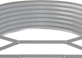 vidaXL Ζαρντινιέρα Ανθρακί 322x100x36εκ Γαλβανισμένος χάλυβας