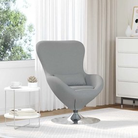 vidaXL Κάθισμα-αυγό Ανοιχτό γκρι 63 x 73 x 90 εκ ύφασμα