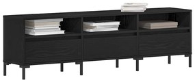vidaXL Ντουλάπι TV Μαύρη δρυς 150 x 30 x 44.5 εκ. Επεξεργασμένο ξύλο