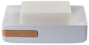 Σαπουνοθήκη Κεραμική Bamboo Oslo White 13,5x9,2x3,5 - Spirella