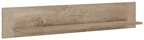 Ράφι Τοίχου VINCENT Oak Endgray Untreatad / Dark Concrete 135.2x20x23.5