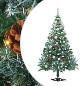 vidaXL Τεχνητό Χριστουγεννιάτικο Δέντρο Πράσινο 150 cm PVC και Χάλυβας