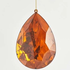 Χριστουγεννιάτικο Στολίδι Δάκρυ 600-44095 10x6x15cm Brown