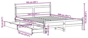 ΣΚΕΛΕΤΟΣ ΚΡΕΒ. ΧΩΡΙΣ ΣΤΡΩΜΑ ΚΑΦΕ ΚΕΡΙΟΥ 160X200 ΕΚ ΜΑΣΙΦ ΠΕΥΚΟ 3309766