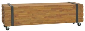 Έπιπλο Τηλεόρασης 110 x 30 x 32,5 εκ. από Μασίφ Ξύλο Teak - Καφέ