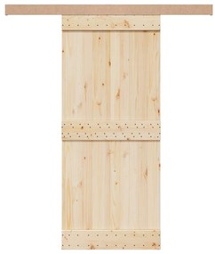 vidaXL Κιτ υλικού συρόμενης πόρτας 183 cm Κράμα αλουμινίου Sliver