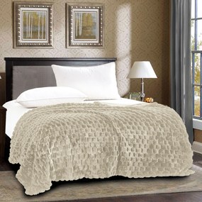 Κουβέρτα Γούνινη Υπέρδιπλη (220x240) Silk Fashion Mink Ivory