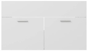Ντουλάπι Νιπτήρα Λευκό 80 x 38,5 x 46 εκ. από Επεξ. Ξύλο - Λευκό