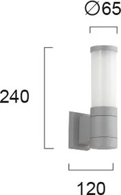 Απλίκα Εξωτερικού Χώρου Viokef Cavo Grey 4036700