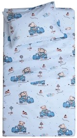 Σεντόνια Βρεφικά Σαμ (Σετ 3τμχ) Ciel Viopros Cradle 120x160cm 100% Βαμβάκι