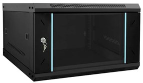 vidaXL Ντουλάπα δικτύου με αποθήκευση Μαύρο 53 x 60 x 30 εκ Ατσάλι