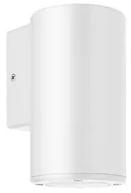 Απλίκα Τοίχου Στρογγυλή GU10 9W IP65 Πλαστικό Φ9 Up&Down ΦOS_ME-21-0203-1-Λευκό 21-0203-1