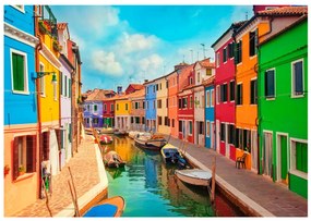 Φωτοταπετσαρία -  Colorful Canal in Burano 400x280