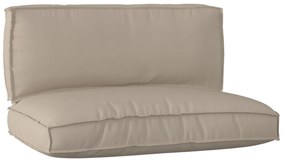 vidaXL Σετ Μαξιλαριών Πάγου 2 pcs Taupe 120 x 80 x 12 cm Ύφασμα Oxford