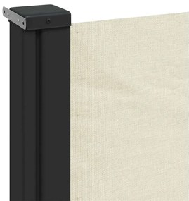 vidaXL Σκίαστρο Πλαϊνό Συρόμενο Κρεμ 120 x 500 εκ.