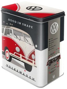 Κουτί Αποθήκευσης Volkswagen Good In Shape 30148 Μεταλλικό 14x10x20cm Multi Nostalgic Μέταλλο