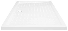 vidaXL Βάση Ντουζιέρας με Σχέδιο Τάπας Λευκή 80 x 120 x 4  εκ. από ABS