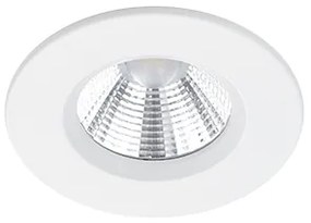 Zagros Στρογγυλό Μεταλλικό Χωνευτό Σποτ με Ενσωματωμένο LED και Θερμό Λευκό Φως σε Λευκό χρώμα 5x5cm Trio Lighting 650710131