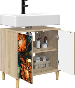 vidaXL Ντουλάπι Μπάνιου LOCHEM Sonoma 60 x 40 x 60 εκ