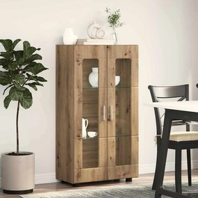 vidaXL Πλαϊνό γραφείο με ράφι FLORIN Artisan Oak 55,5 x 29 x 100 εκ