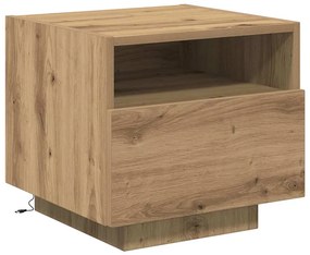vidaXL Κομοδίνο 2 pcs artisan δρυς 40 x 39 x 37 εκ Επεξεργασμένο ξύλο