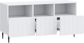 vidaXL Ντουλάπι TV Λευκό 102 x 34,5 x 50 εκ. Επεξεργασμένο Ξύλο
