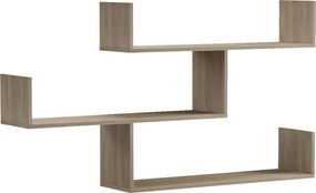 Ραφιέρα τοίχου Tiber pakoworld sonoma 120x22x67εκ