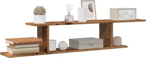 vidaXL Ράφι Τηλεόρασης Επιτοίχιο 125x18x23 εκ. Επεξ. Ξύλο