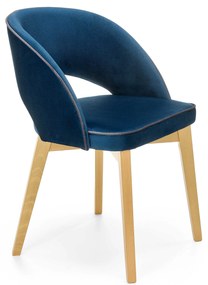 60-22587 MARINO chair, color: velvet - MONOLITH 77 (dark blue) DIOMMI V-PL-N-MARINO-D.MIODOWY-MONOLITH77, 1 Τεμάχιο